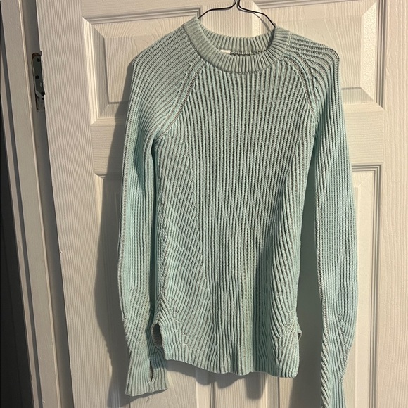 Ivivva Girls Lululemon Snow salutation ribbed knit thumb holes sweater - Picture 1 of 3